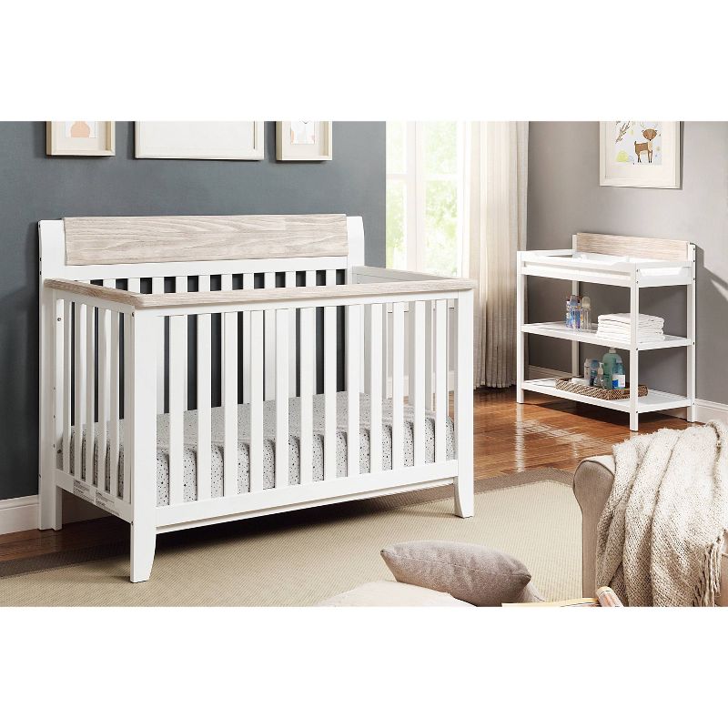 Suite Bebe Hayes 4-in-1 Convertible Crib - White/Natural, 3 of 5