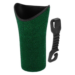 Unique Bargains Car Trash Can with Hook Hanging 1 Pc - 1 of 4