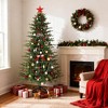 5FT/6FT/7FT/7.5FT Artificial Christmas Tree, Warm White and Colorful Lights with 8 Adjustable Modes,Stable Metal Frame and Base - 4 of 4