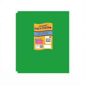 07235: Green Poly Folders, No Holes (48 Packs) - 1 of 4