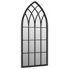 Aghana Digitals Gothic Arch Indoor Wall Mirror - 27.6x11.8in Black Iron Frame with Antique Finish - 3 of 4