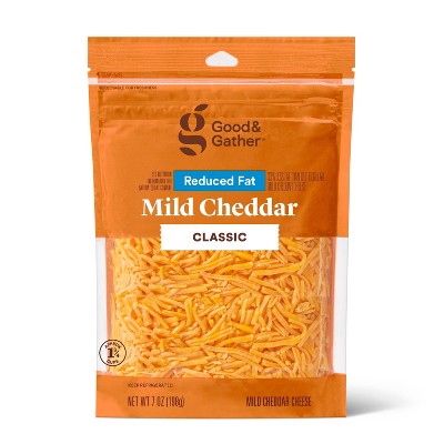 Shredded Reduced Fat Mild Cheddar Cheese 7oz Good Gather Target