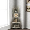 NicBex 4-Tier Rustic Bookshelf,60" Tall Book Rack with Metal Frame for Bedroom,Living Room,Office,Easy Assembly - 2 of 4