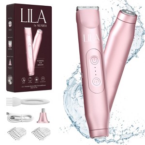 LILA by AKUNBEM Glow G1 Pro 3-in-1 Women's Bikini Trimmer, Facial Shaver & Nose Hair Trimmer - Waterproof, Portable, with USB Charging - 1 of 4