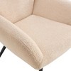 Dolonm Modern Light Luxury Single Sofa Chair - Ergonomic Lounge Chair for Living Room, Balcony, Reading Nook - Soft Fabric & Sturdy Frame - 4 of 4