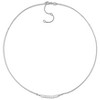 EVERLY JEWELRY | Sterling Silver 5/8ct TGW White Topaz Bead Bar Necklace, 16.5 inc + 2 inc - 4 of 4