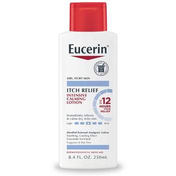 Eucerin Itch Relief Intensive Calming Lotion for Sensitive Dry Skin Unscented - 8.4 fl oz