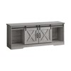60" Wood-Look TV Stand with Metal Track, TV Console with Sliding Barn Doors, Storage Cabinets & Cable Management for Living Room - 2 of 4
