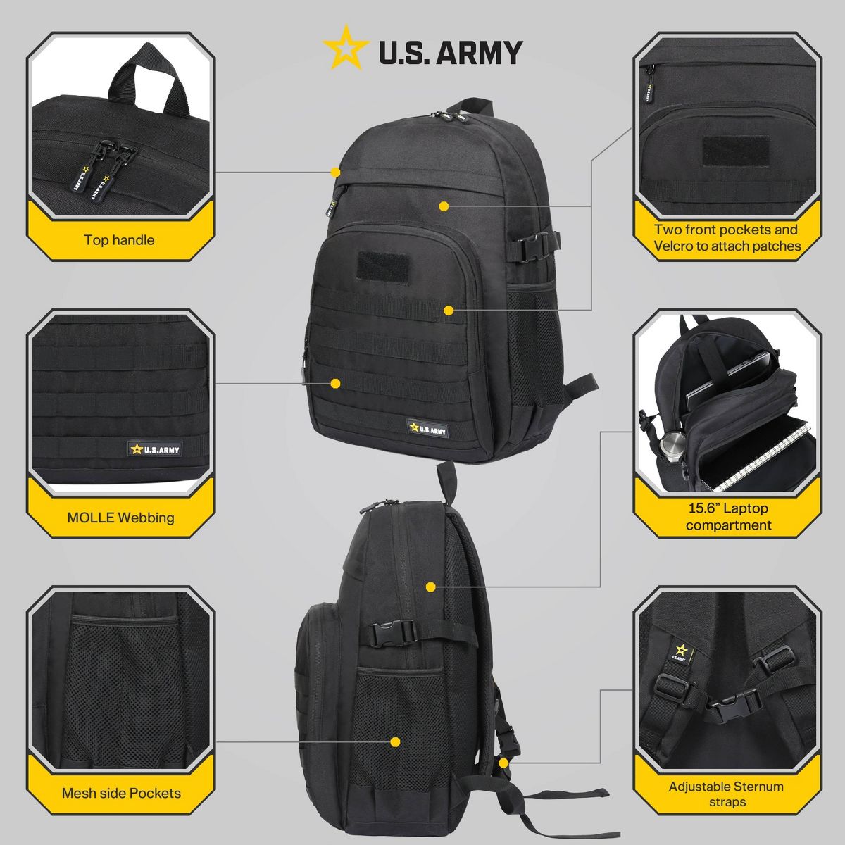 U.S. Army 22L TANGO Tactical Laptop Backpack - thumbnail 2