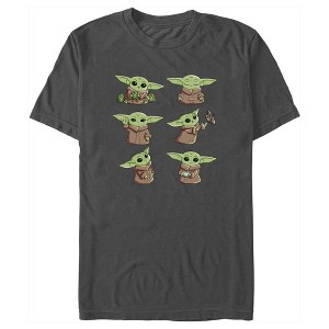 Men's Star Wars: The Mandalorian Grogu Cute Poses T-Shirt - 1 of 4