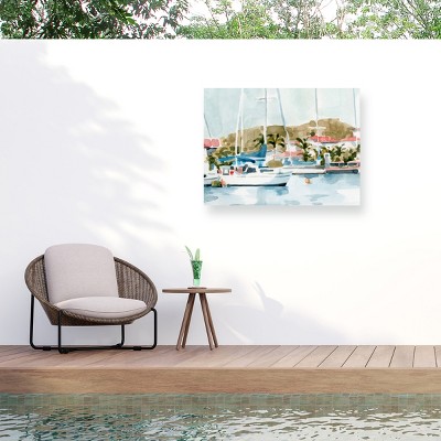 "Vintage Vacation II" Outdoor Canvas