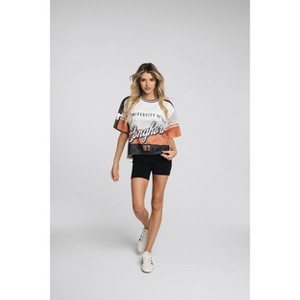 NCAA Texas Longhorns Women's Crew Neck Mesh Jersey - 1 of 4