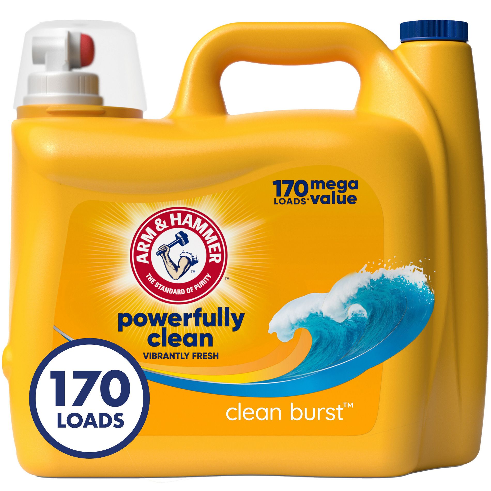 Arm & Hammer Clean Burst Liquid Laundry Detergent - 170 fl oz
