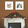 2Piece Vignette Friends Make the Season Merry White Framed Wall Art for Living Room,Wall Art Print for Home Decor by Deb Strain - 4 of 4