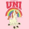 Juniors Womens Dungeons & Dragons Uni Unicorn Rainbow Cartoon T-Shirt - 2 of 4