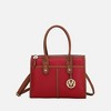MKF Collection Livia Women's Satchel Bag Vegan Leather by Mia K - Red Brown - 2 of 4