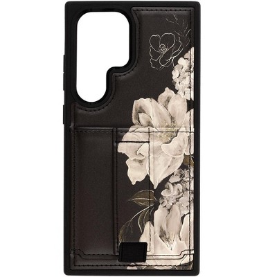 Walli Cases Dusky Bloom Phone Case with Wallet and Finger Strap