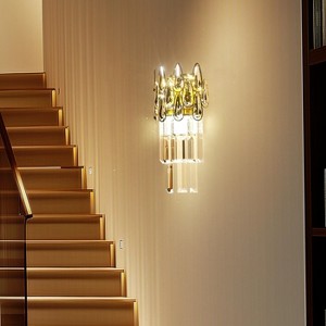 Luxury Crystal Bathroom Vanity Light Sconces Hall Bedroom Wall Lamp Adjustable - 1 of 4