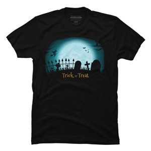 Men's Design By Humans Trick or treat By darkstroke T-Shirt - 1 of 4