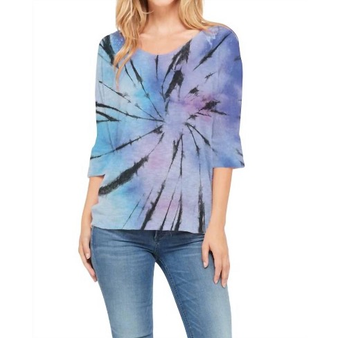 Women's Starburst Tie Dye Knit Top - PLUS - Phil Love - image 1 of 3