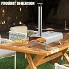 Portable Pizza Oven Outdoor,Wood Pellet Pizza Ovens with Pizza Stone Storage,Pizza Peel, Pizza Maker Grill for Outside Backyard Camping - 4 of 4