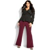 Women's Plus Size Tuxe Luxe Pant - claret | CITY CHIC - 3 of 4