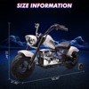 Kids Electric Off-Road Motorcycle,  36V 350W Ride On Electric Motorcycle with Training Wheels, Spring Suspension, Led, Music - 2 of 4