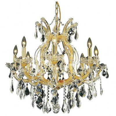 Elegant Lighting Maria Theresa 9 - Light Chandelier in  Gold