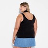 Pride Adult Cutout Fashion Tank Top - Black - 2 of 3