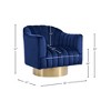 Meridian Furniture,Farrah Velvet Accent Chair - 4 of 4