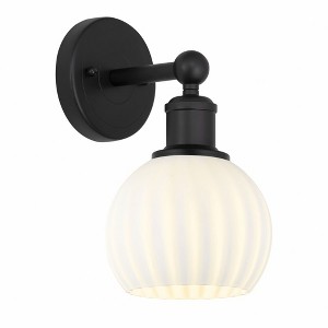 White Venetian - 1 Light Wall Sconce In Modern Style-10.25 Inches Tall and 6 Inches Wide - 1 of 1