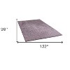 HomeRoots 8' X 11' Purple Shag Hand Tufted Area Rug - 3 of 4