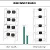 NicBex 4-Tiers Bookshelf,Bamboo Bookcase Storage Organizer Display Shelving Unit for Home Office,Living Room,Kitchen,Bathroom - 3 of 4