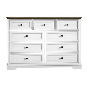 Cabinet Dresser Chest With 9 Drawers, Chest Of Drawers, Bedroom Dresser White - 1 of 4