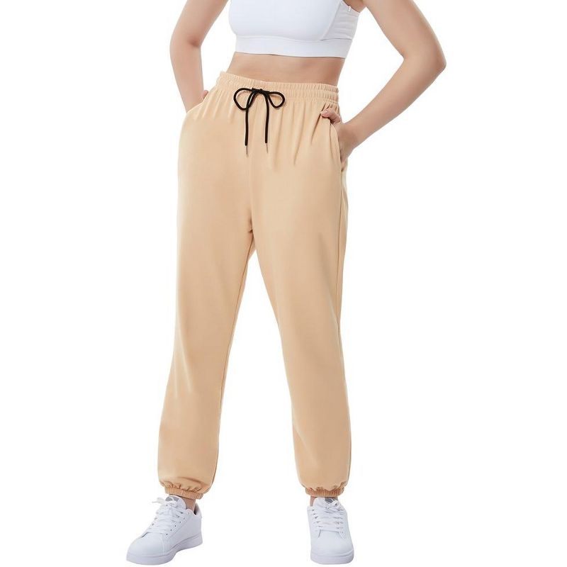 Womens Casual Baggy Sweatpants High Waisted Joggers Pants Athletic Lounge Trousers with Pockets, 1 of 6