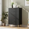 48" Tall 5-Drawer Dresser - Modern Wood Storage Cabinet ,Gold Handles, Vertical Organizer for Bedroom to Entryway - 3 of 4