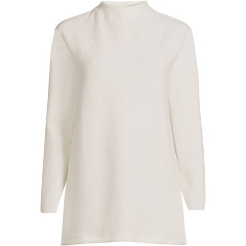 Lands' End Women's Silk Interlock Thermal Long Underwear Base Layer  Turtleneck Top : Target