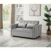 VYNXARIA Sleeper Sofa Bed£¬3-in-1 adjustable sleeper with pull-out bed, 2 lumbar pillows and side pocket, soft velvet convertible sleeper sofa bed - 2 of 4