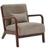NicBex Wooden Accent Chair Lounge Chair with Waist Cushion, Comfy Chair for Living Room, Bedroom, Office - 4 of 4