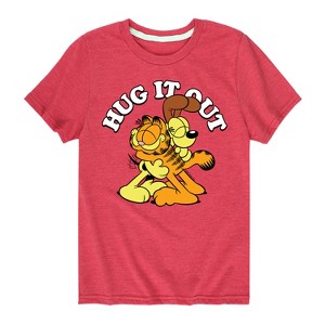 Boys' - Garfield - Hug It Out Short Sleeve Graphic T-Shirt - 1 of 4