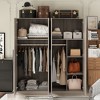 Famapy Modern 4-Doors Armoire Bedroom Storage Wardrobe - image 2 of 4