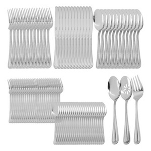Gibson Home 87 Piece Stainless Steel Flatware and Serving Utensil Set in Silver - 1 of 4