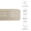 Modway Hollis TV Console with Faux in Travertine - 2 of 4