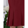 INSPIRE CHIC Women's High Waist Ruffle Hem Midi Length Mermaid Skirt - 4 of 4