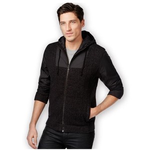 I.N.C International Concepts Mens Wildfire FZ Shirt Jacket, Black, Large - 1 of 1