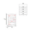 Grungis Modern Dressers with Storage,4-Drawer Dresser with Spacious Storage and Modern Handles for Bedroom Living Room - 3 of 4