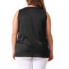 Agnes Orinda Women's Plus Size Silky Satin V Neck Casual Sleeveless Summer Basic Tank Tops - image 4 of 4