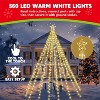 Joyfy 10 FT Cone Tree Yard Lights Outdoor Decorations, 560 LED Lights with Metal Stakes for Xmas Party Indoor Outdoor Garden Yard Holiday Decoration - 2 of 4