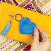 Pavilion Gift Company - Amalfi Blue - Vegan Leather Keychain - Bag Accessories - 4 of 4