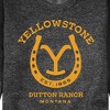 Men's - Yellowstone - Horseshoe Lockup Graphic Fleece Sweatshirt - 2 of 4